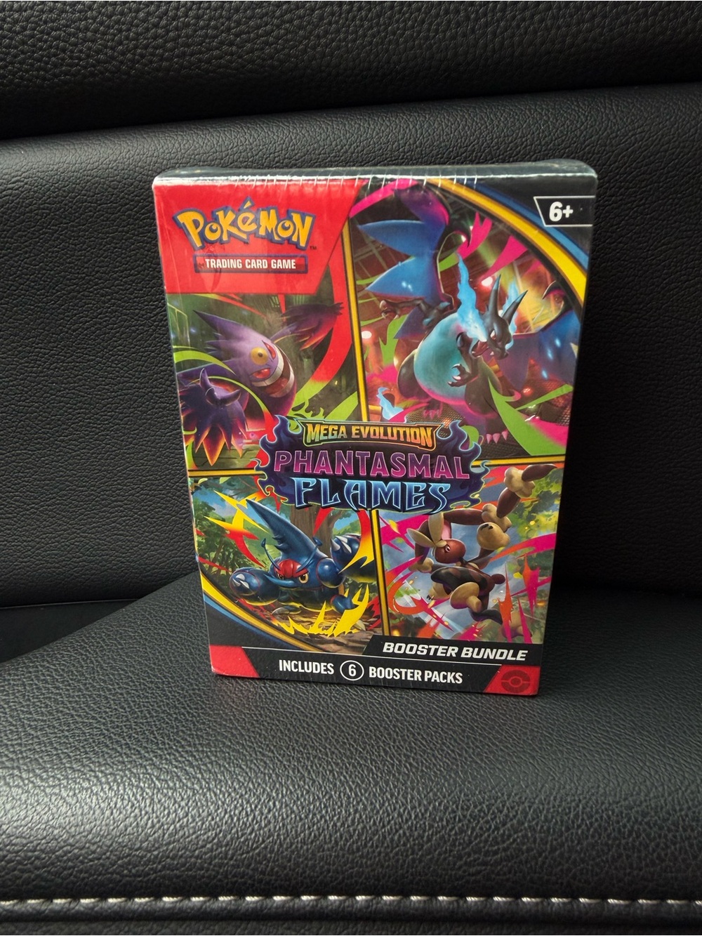 Pokemon Mega Evolution Phantasmal Flames Booster Bundle - Black, Red, Blue